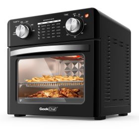 Chef Air Fryer 10QT, Countertop Toaster Oven, 4 Slice Toaster Air Fryer Oven,Stainless Steel