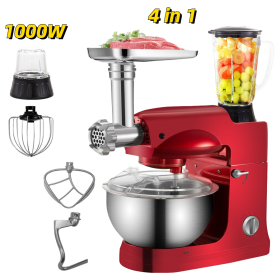 Home Kitchen Food Processor 1000W 4 In1 Planetary Mixer 5L Stainless Steel Bowl