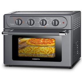 Air Fryer Toaster Oven 24 Quart - 7-In-1,with Air Fry, Roast, Toast, Broil & Bake Function (Color: Grey)